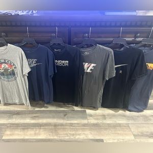 6 Men’s T-Shirts Nike/Under Armour/IZOD/Eddie Bauer